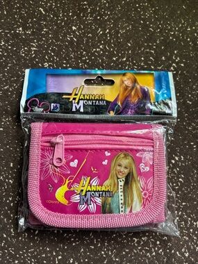 NWT Y2K Disney Pink Hannah Montana Mini Tri-Fold Wallet